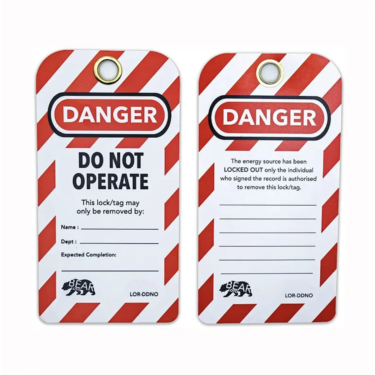 Custom Lockout Tag 1