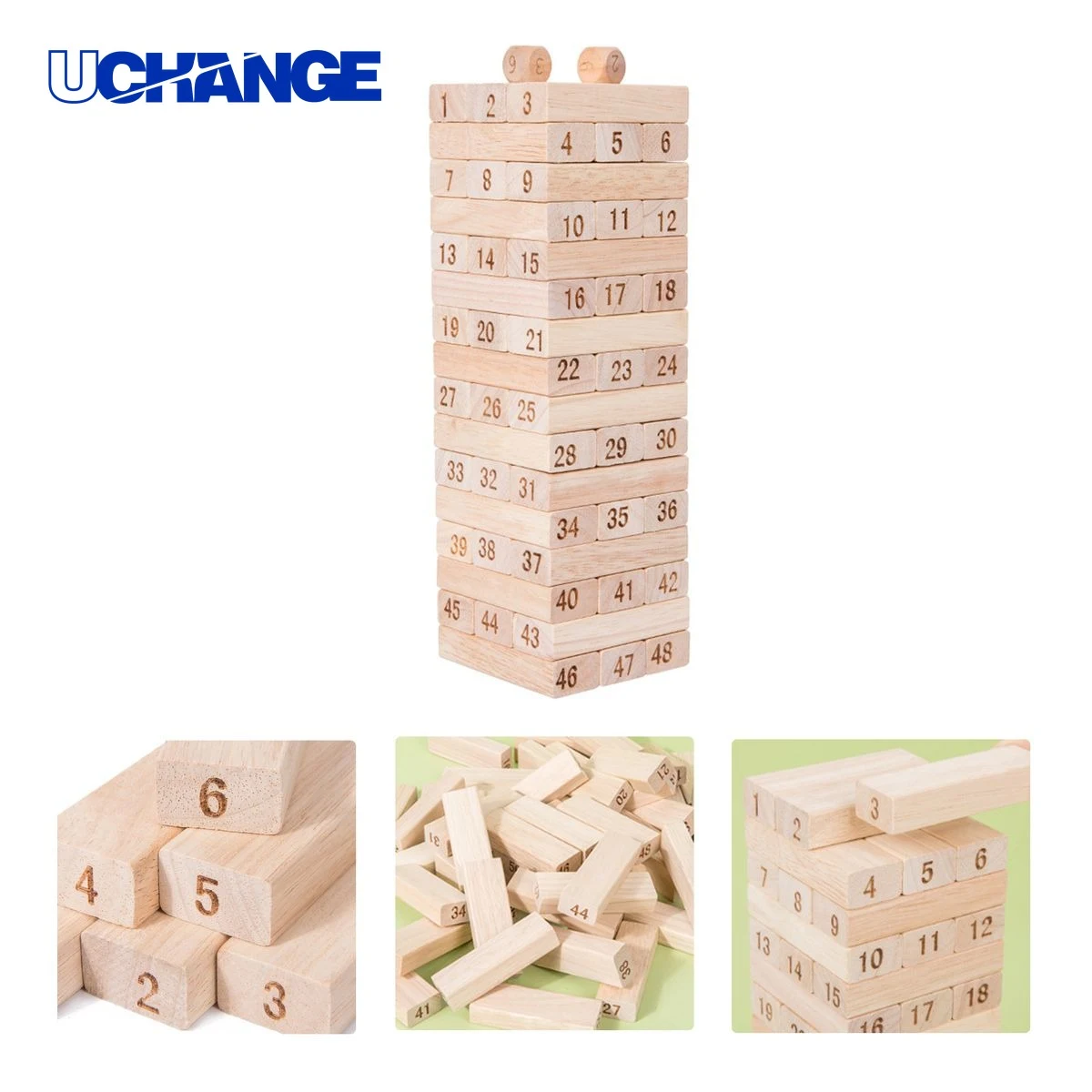 Wooden Stacking Tower Game for Kids 1