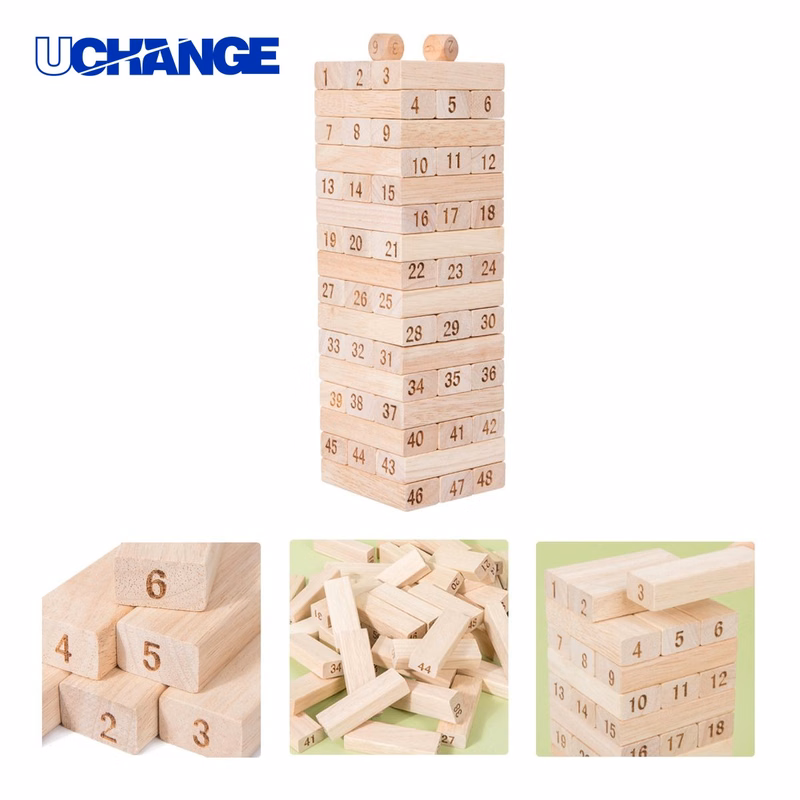 Wooden Stacking Tower Game for Kids