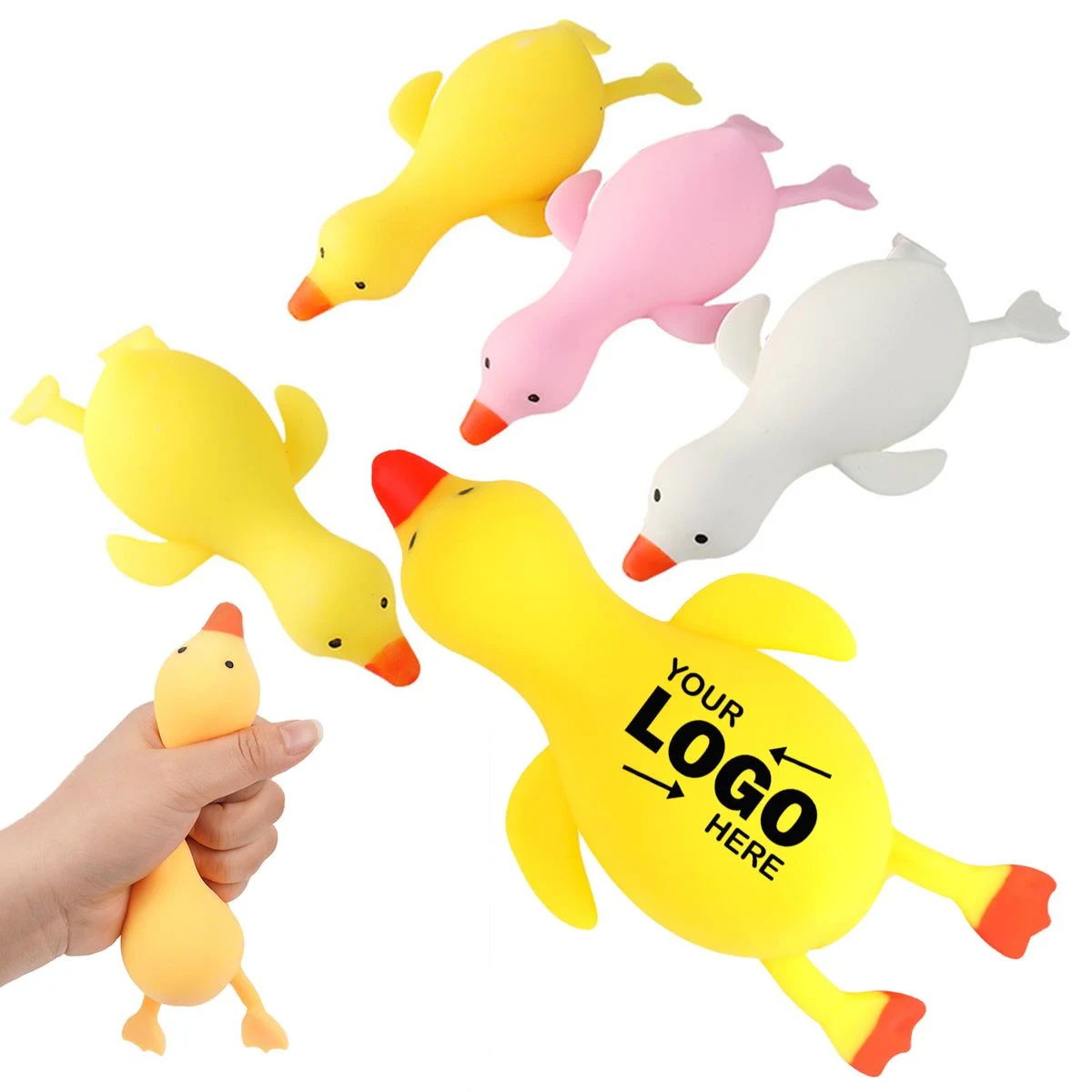 Colorful TPR Duck Squishy Stress Relief Fidget Toy 1