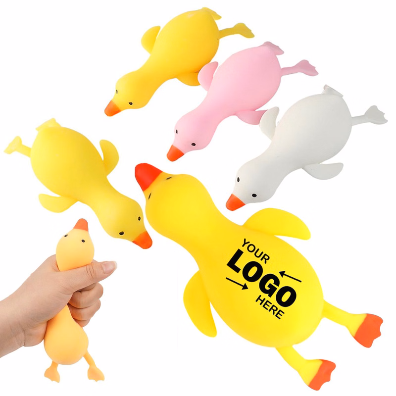Colorful TPR Duck Squishy Stress Relief Fidget Toy