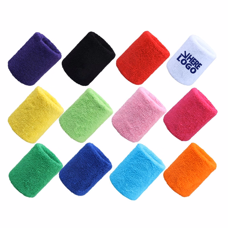 Colorful Sports Wristbands Cotton Sweatband