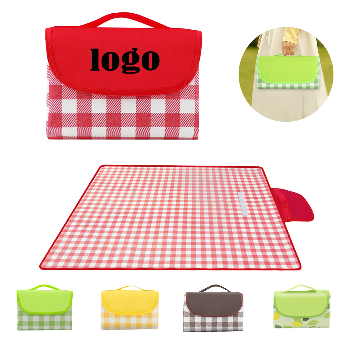 Oxford Picnic Outdoor Waterproof Foldable Blanket For Beach MOQ50 1