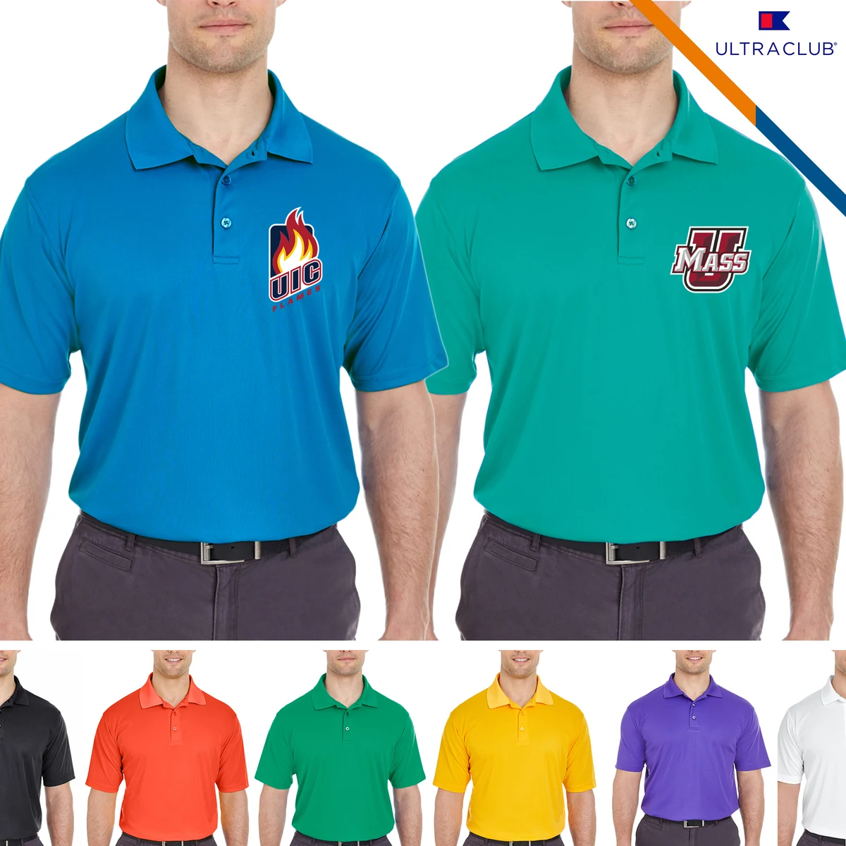 Ultra Club® Men's Cool & Dry Polo Shirt 1