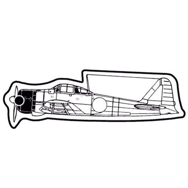 Airplane Outline Key Tag (Spot Color)