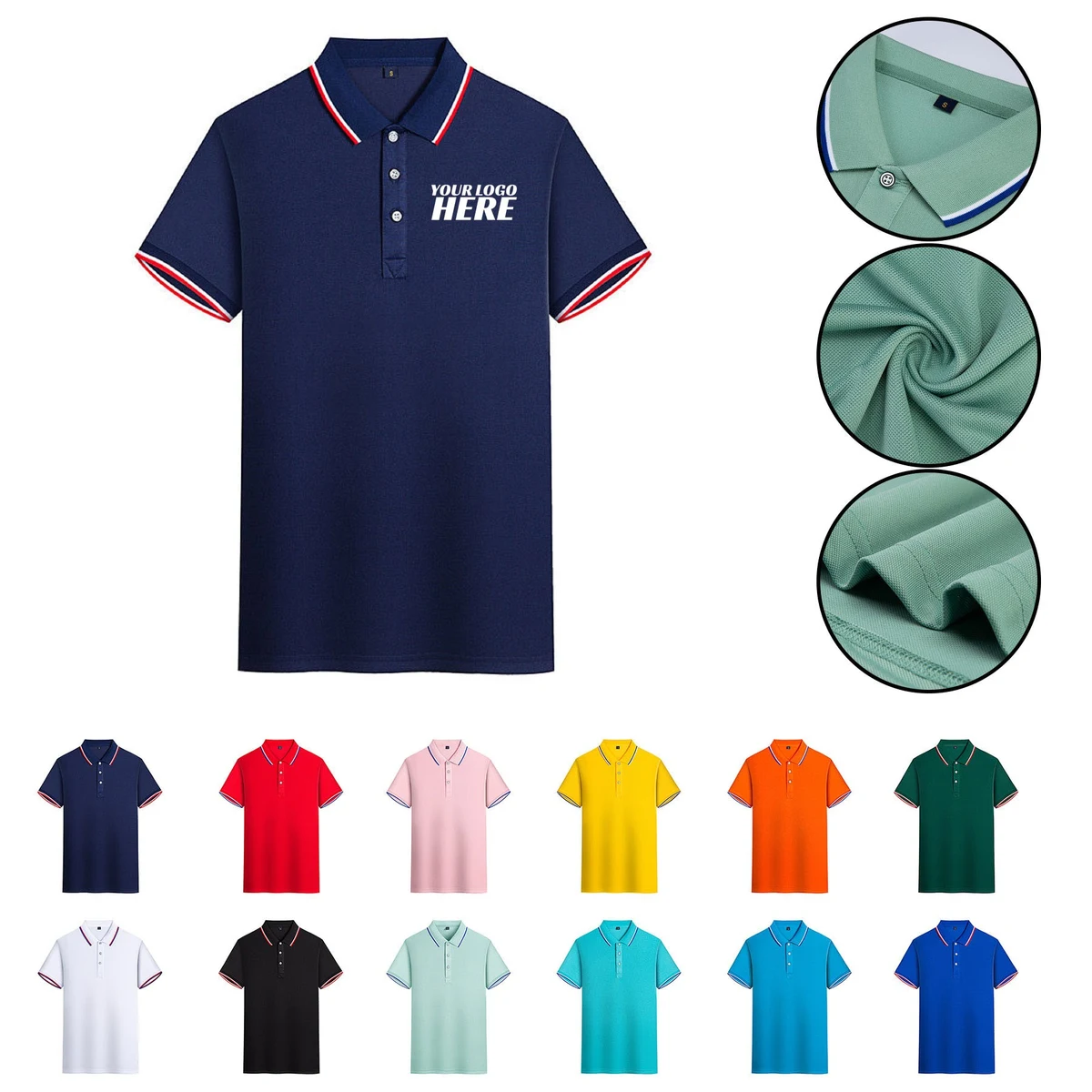 Unisex Short Sleeve Polo Shirt 1
