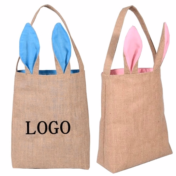 Burlap Easter Bunny Bag