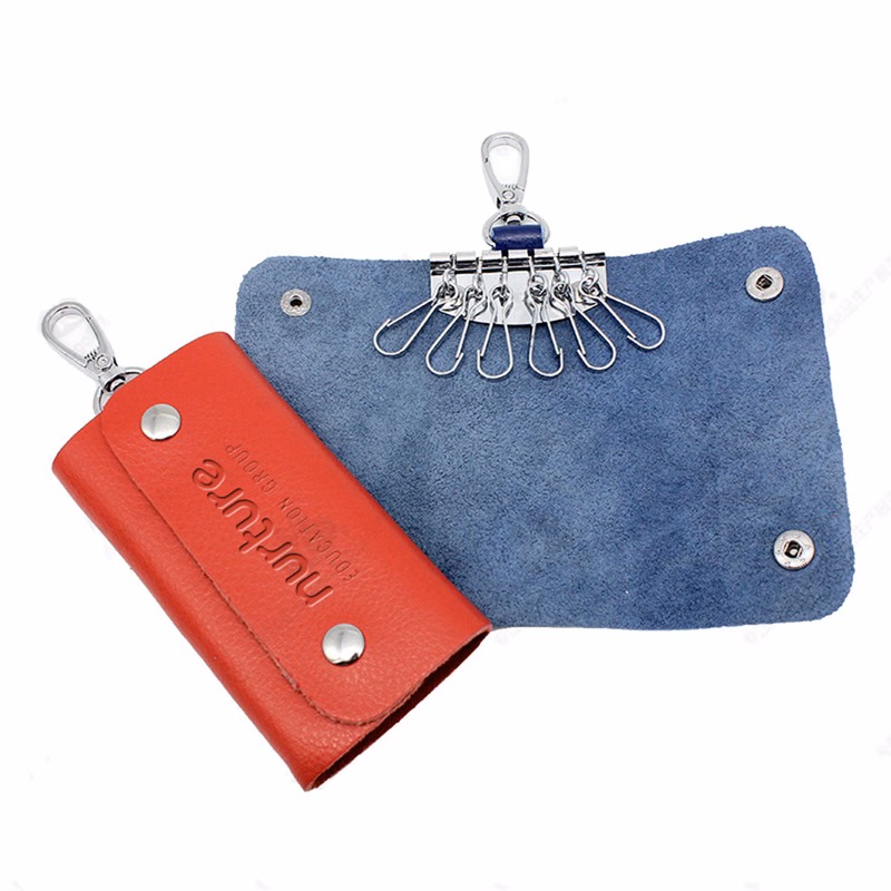 Genuine Leather 6 Hook Key Case