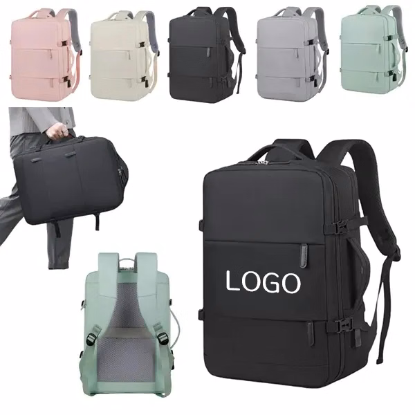 Multi-Compartment Oxford Travel Backpack