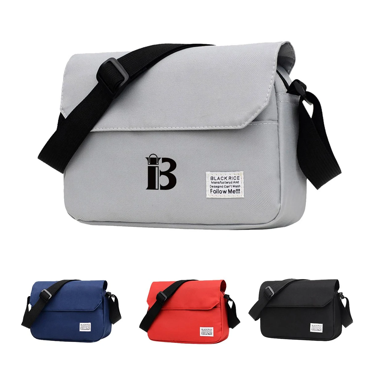 Nylon Messenger Crossbody Bag 1
