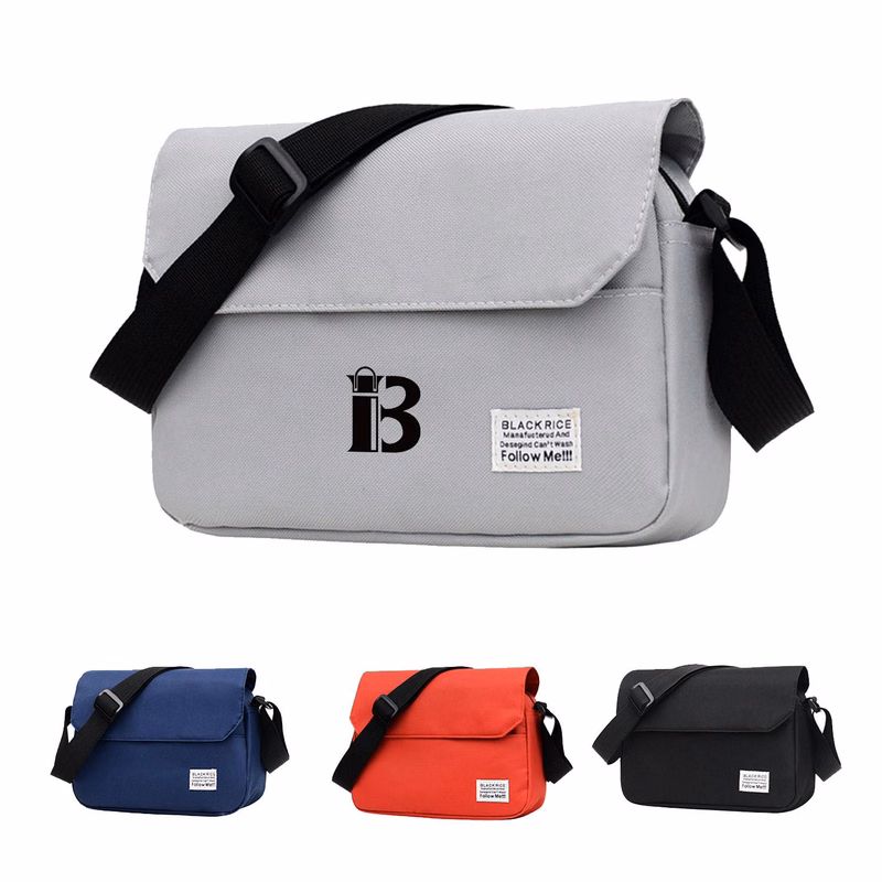 Nylon Messenger Crossbody Bag