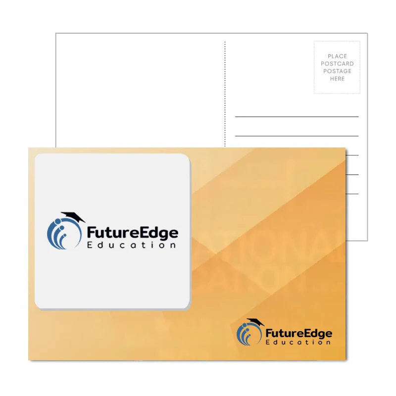 Post Card w/ Full Color Coaster - 1/16" Cork 80 Mil Acrylic 1