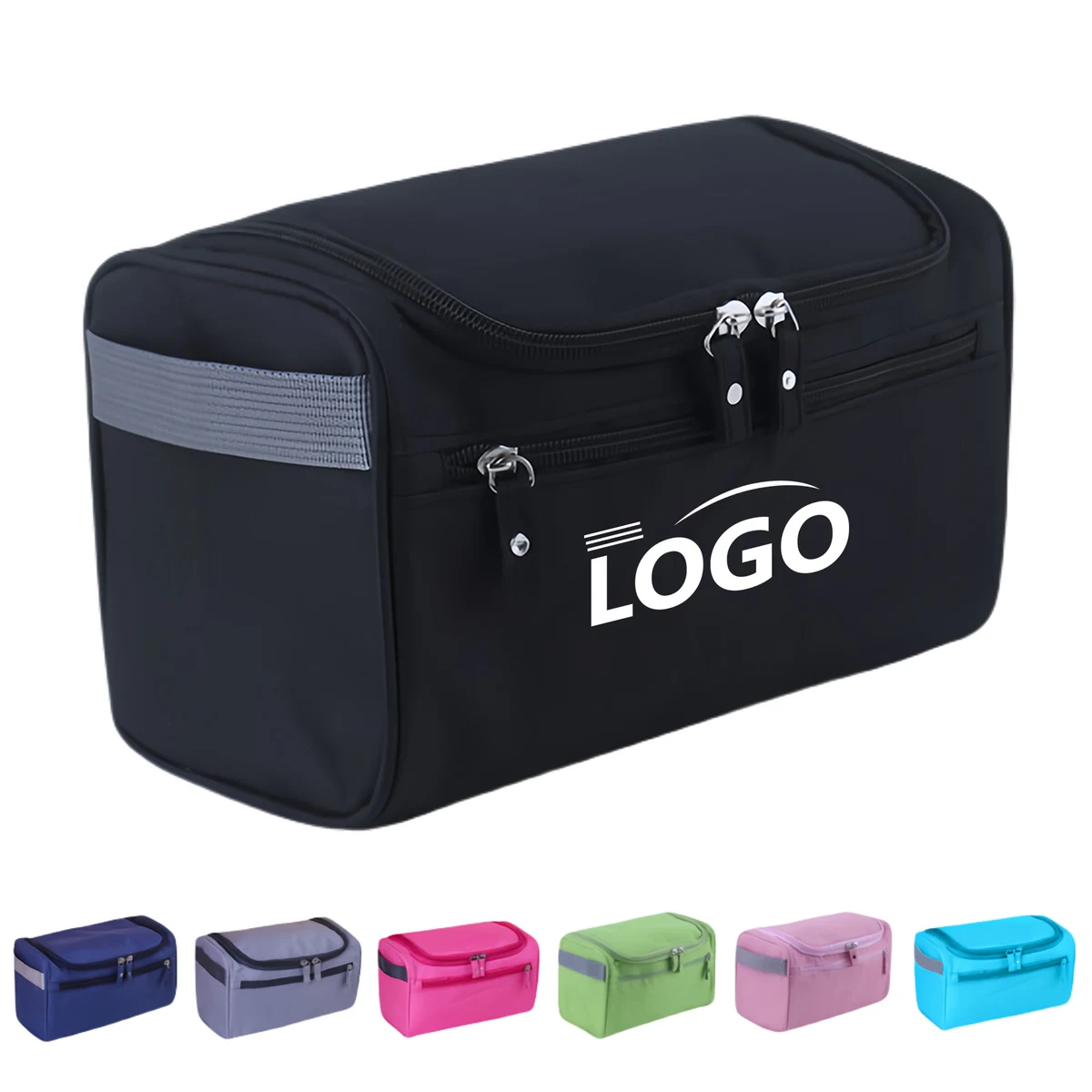 Men's waterproof large capacity side handle toiletry bag 1