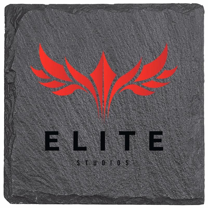 4" x 4" Square Slate Coaster