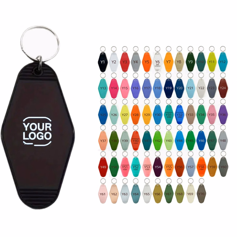 Diamond Shaped Plastic Keychain