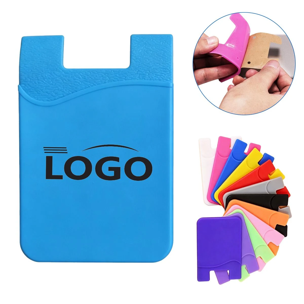 Silicone Cell Phone Card Holders 1