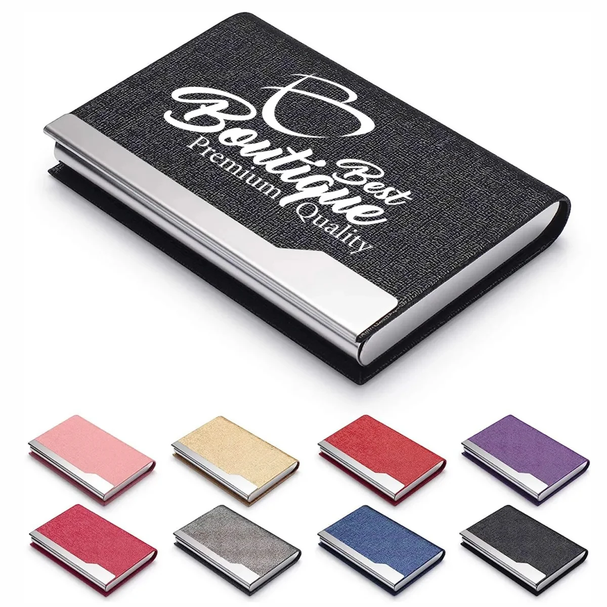 Slim Luxury Stainless Business Card Organizer For Men Women 1