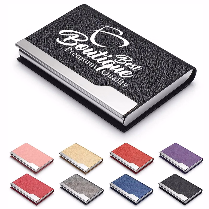 Slim Luxury Stainless Business Card Organizer For Men Women