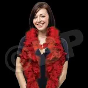 Red Adult Size Feather Boa 1
