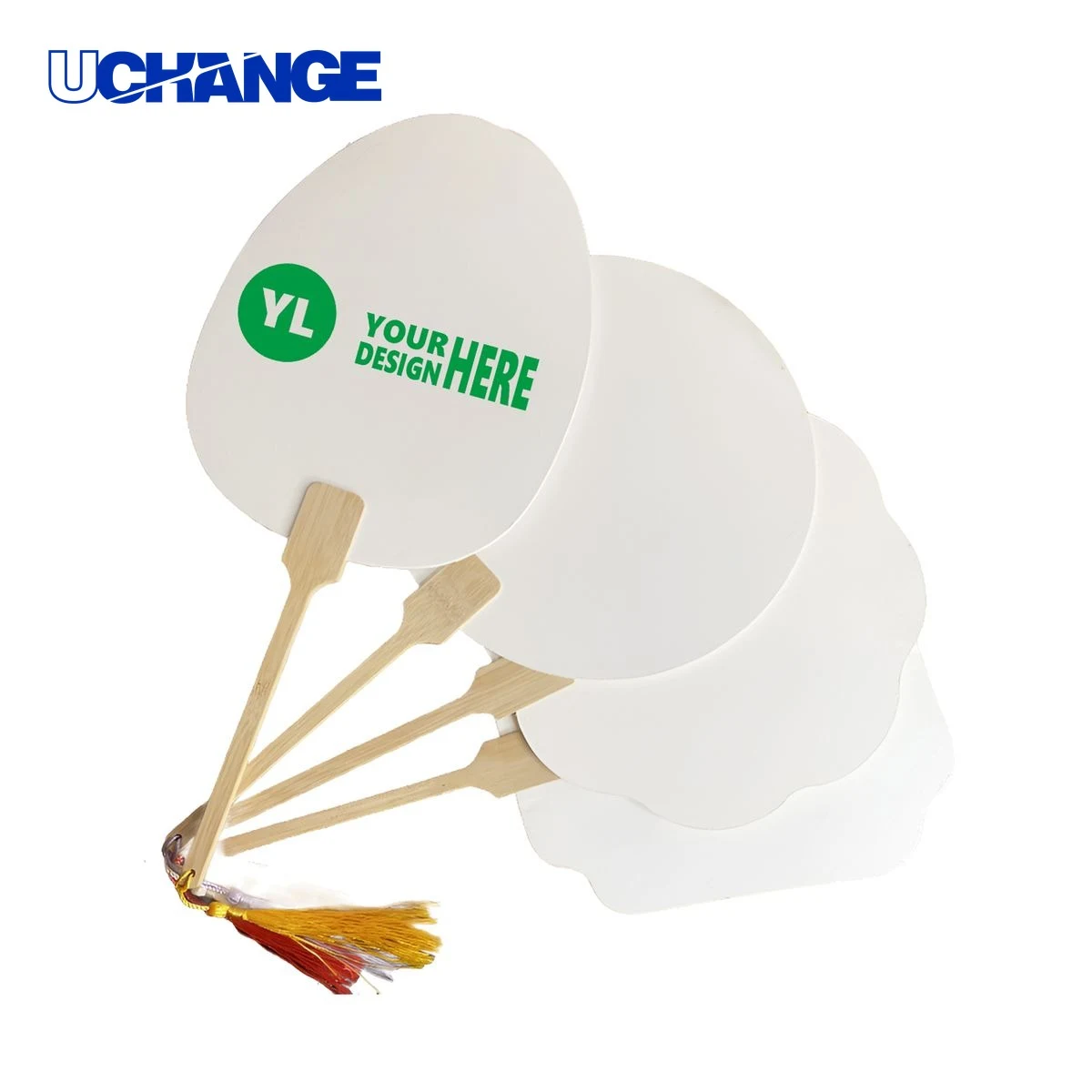 Customizable DIY Blank Folding Fan for Promotional Use 1