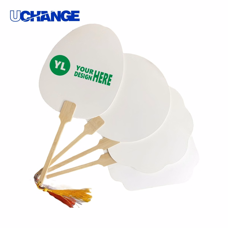 Customizable DIY Blank Folding Fan for Promotional Use