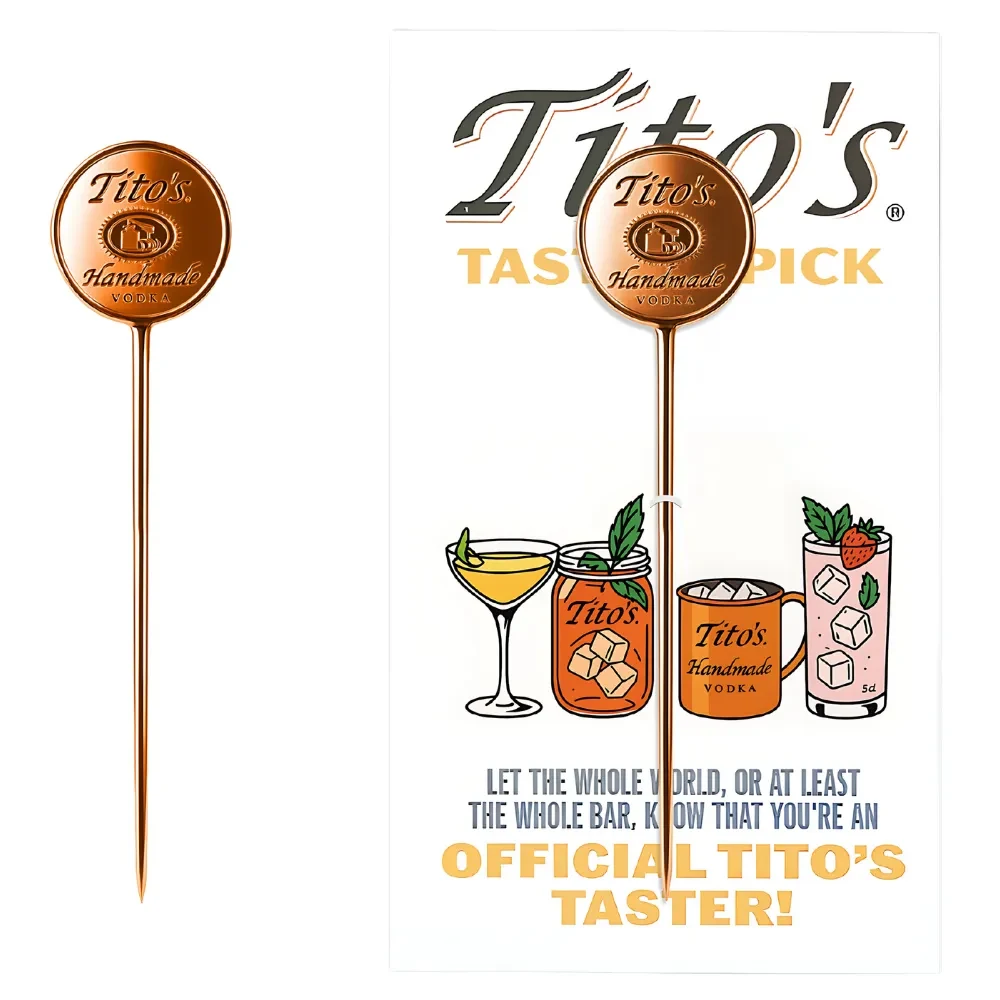Cocktail Pick with Full Color Backer Card 1