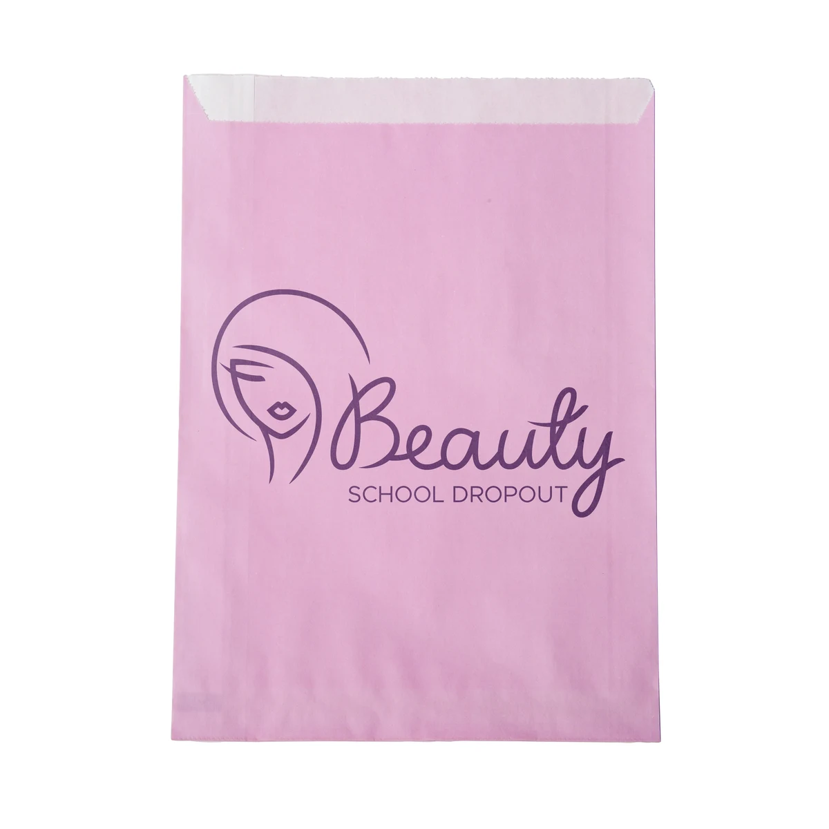 One-color Colored Paper Bag Pink (7.5"W x 10"H) 1
