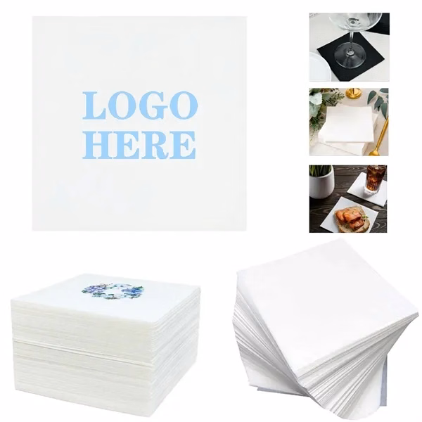 Custom 4.92 inch Pre-Folded 2-Ply Paper Dinner Napkins — Food Service Essential