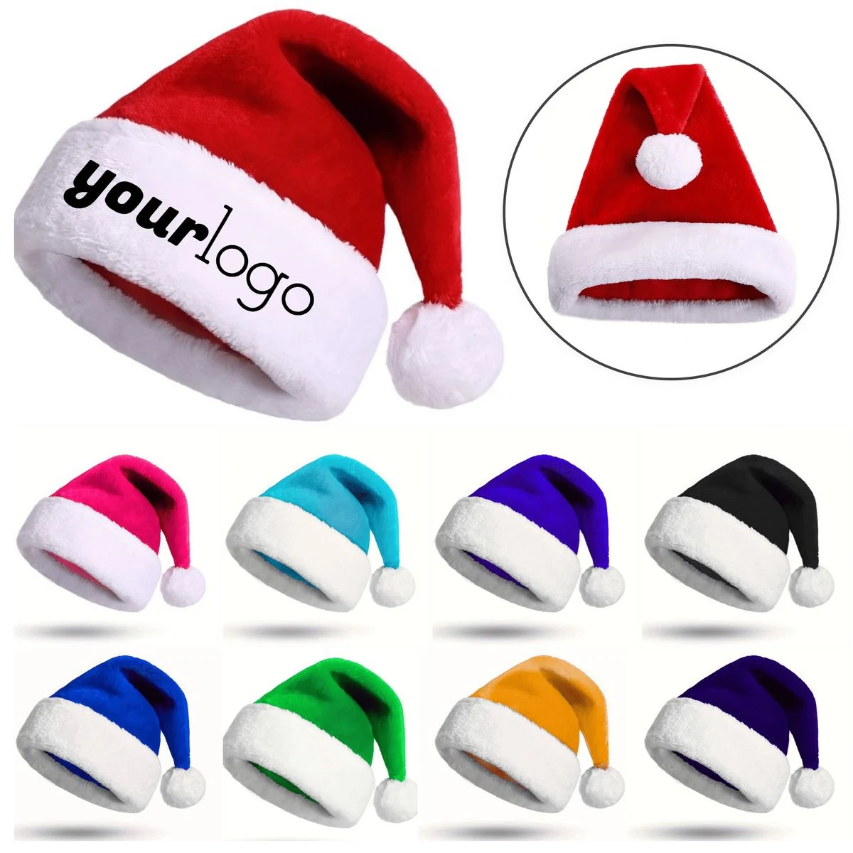 Premium Polyester Christmas Holiday Hat 1