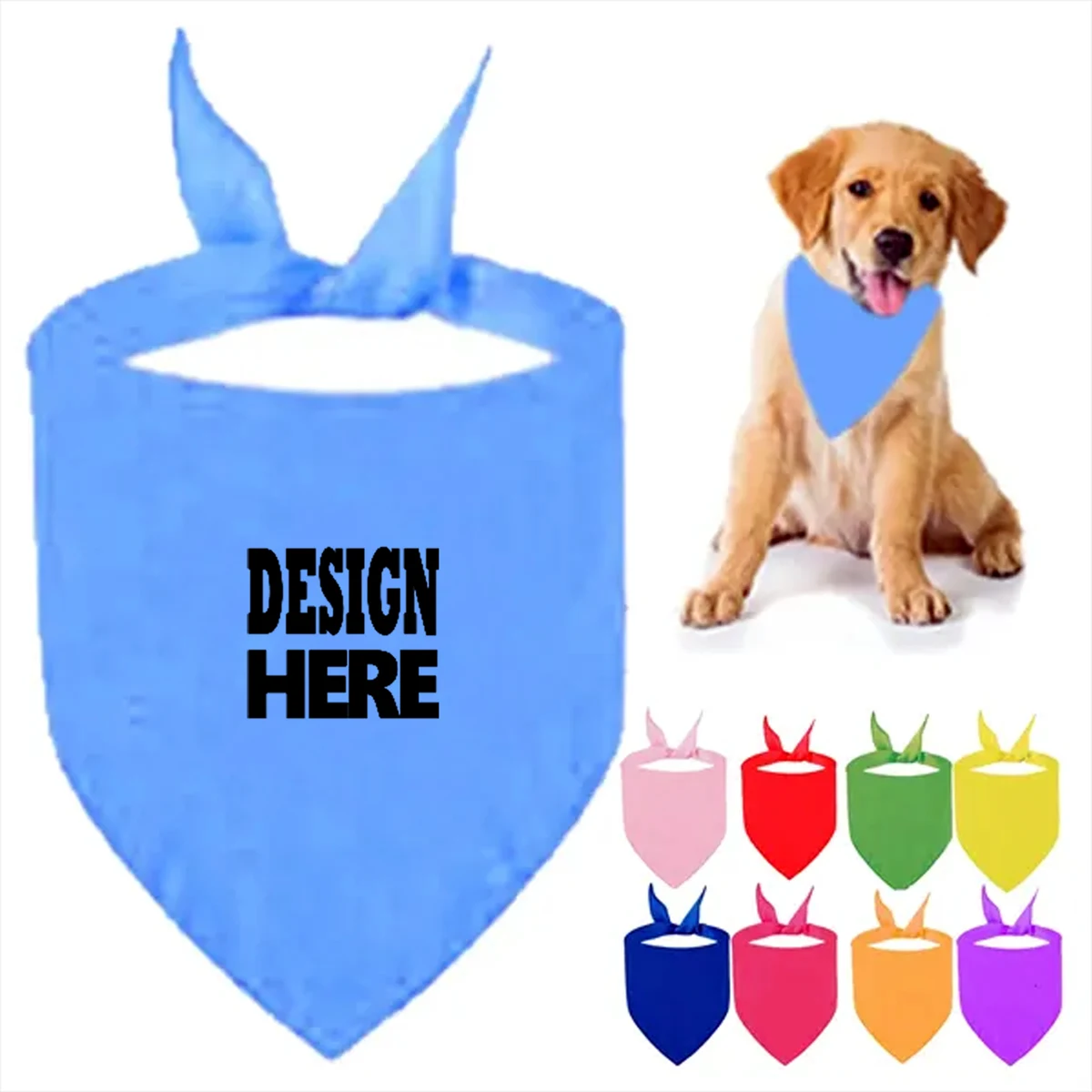 Custom Dog Bandana Scarf Bib ?C 50pc Minimum 1