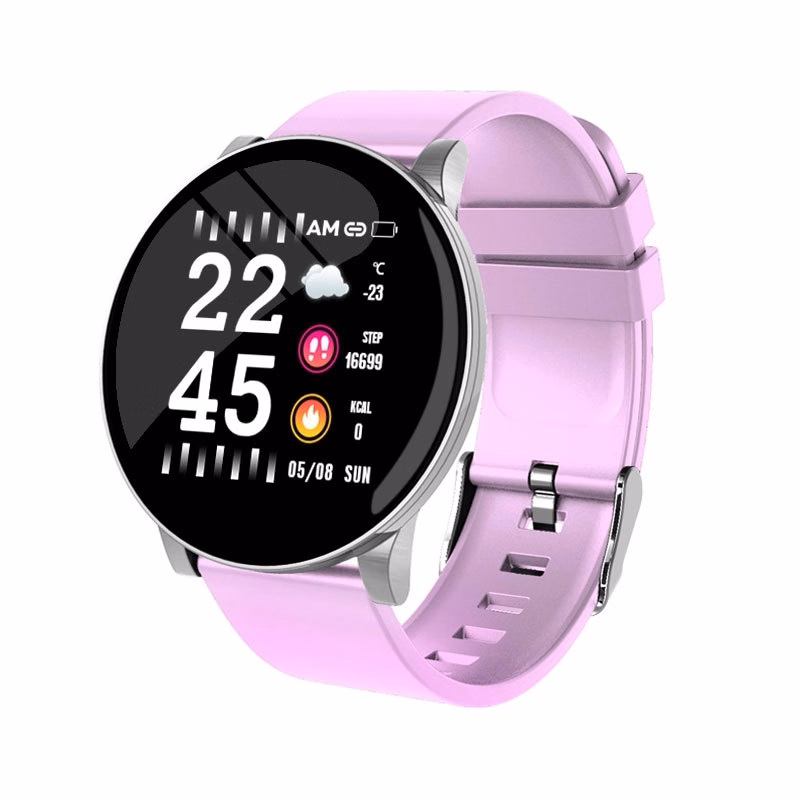 W8 Smart Watch Bracelet with Silicone Strap