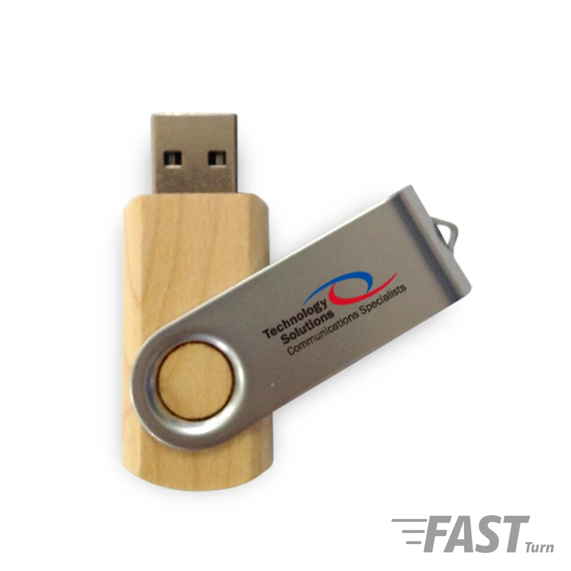 Batavia Maple Eco-Friendly Swivel USB 1