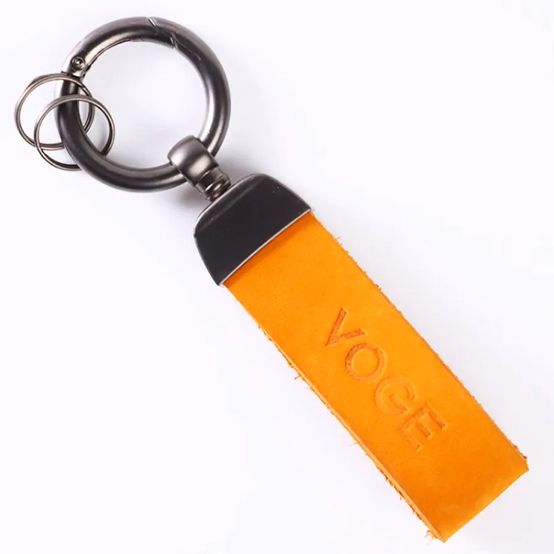 Leather Tag Keychain