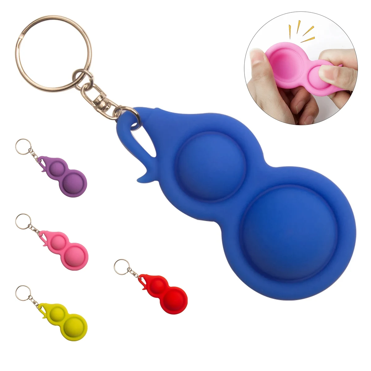 Dimple Gourd Shape Key Chain Fidget Toy 1