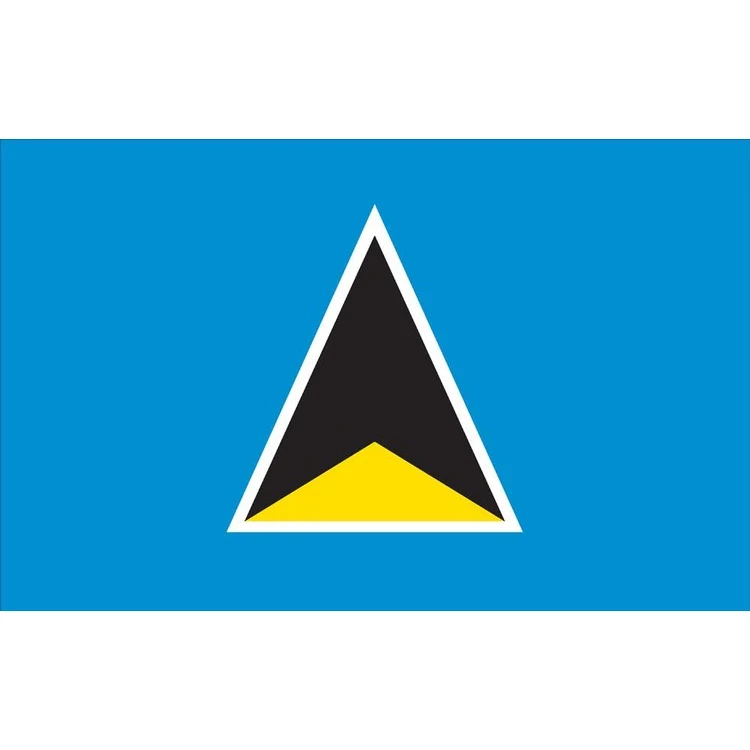 St Lucia Flag - 3' x 5' - Nylon 1
