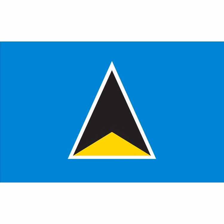 St Lucia Flag - 2' x 3' - Nylon