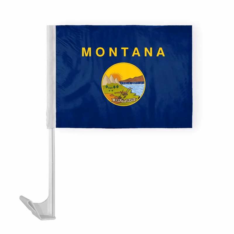 12"x16" & 10.5''x15'' Montana Car Flags