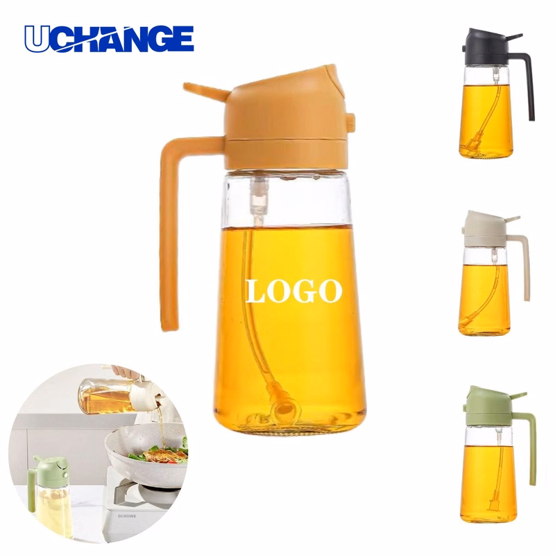 Glass Oil Spray Bottle Kitchen Dispenser