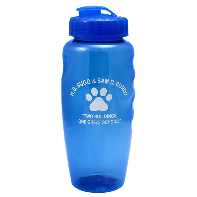 30 oz. "Gripper" Poly-Clean Sports Bottle with Super-Sipper Lid 1