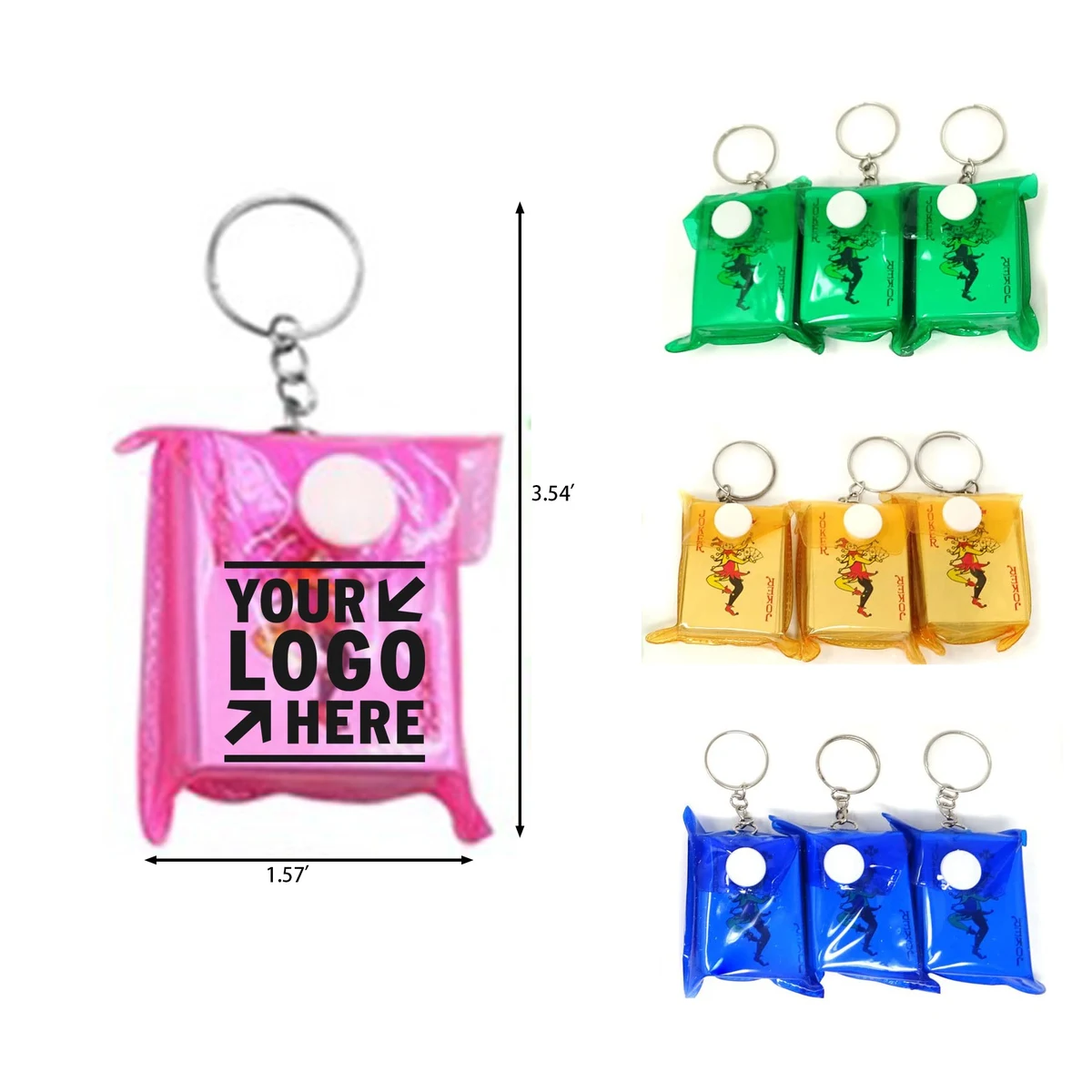Mini Playing Cards Keychains 1