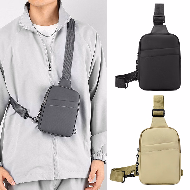 PU leather chest bag