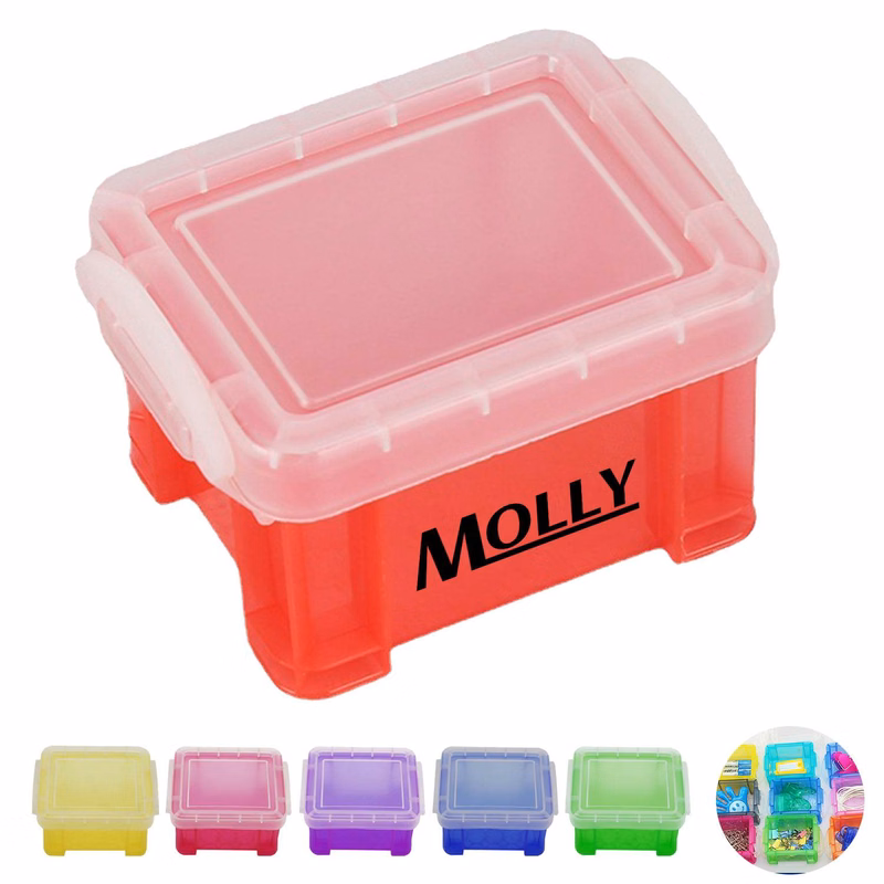 Mini Plastic Desktop Organizer Storage Box