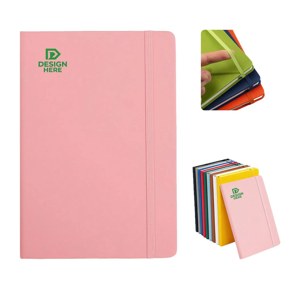 A5 PU Journal Notebook With Elastic Strap 1
