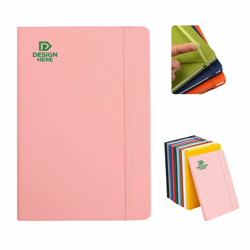 A5 PU Journal Notebook With Elastic Strap