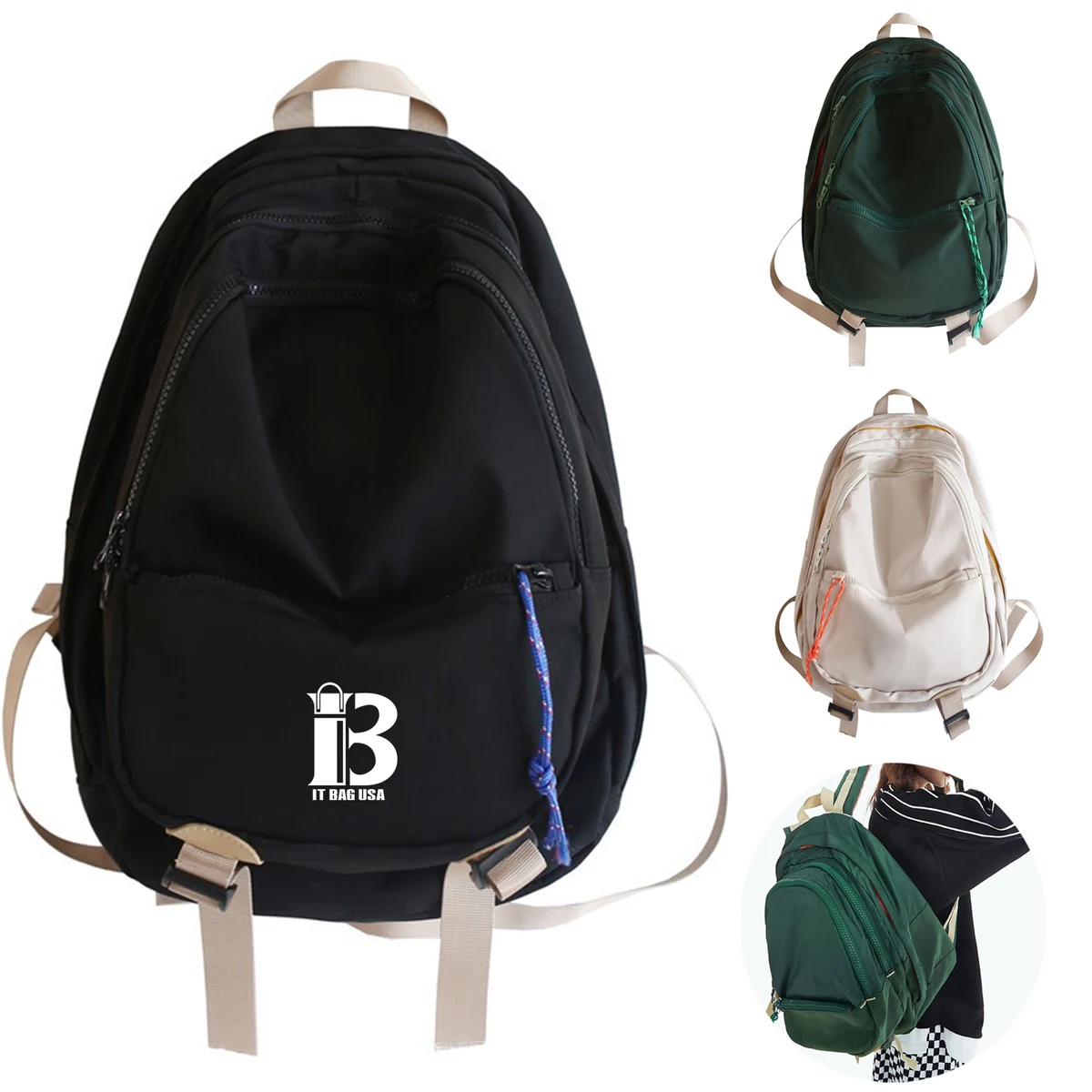 Campus Backpack Large Capacity Travel Daypack For Women 1