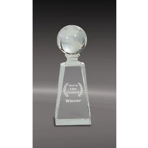 Crystal Globe On Clear Tower 1