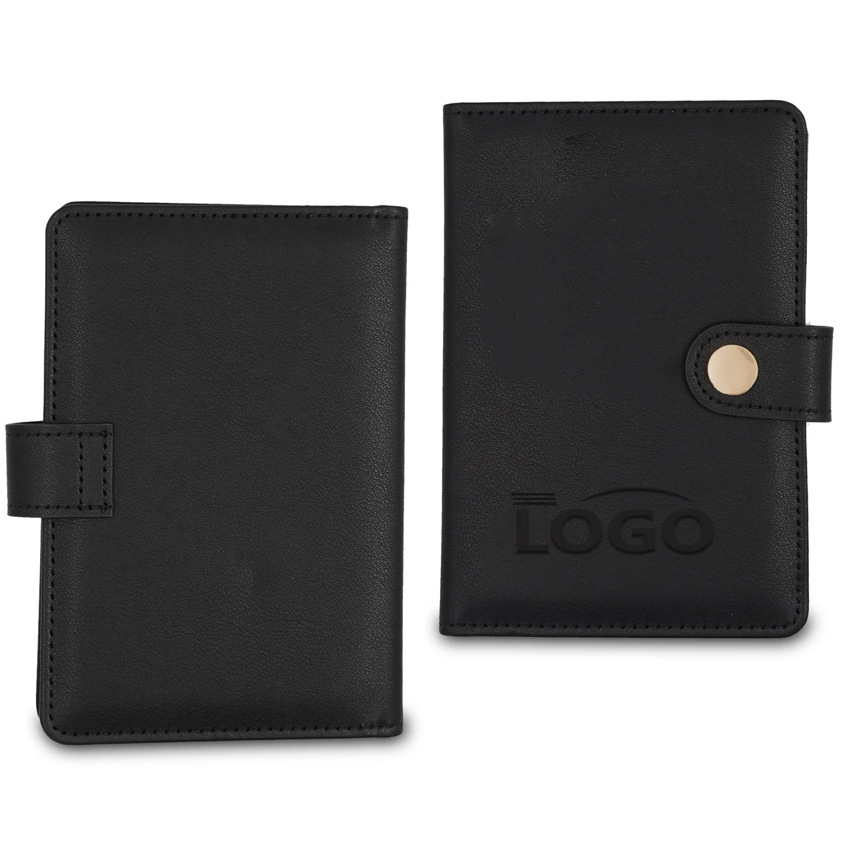 RFID-Blocking PU Leather Passport Ticket Holder 1