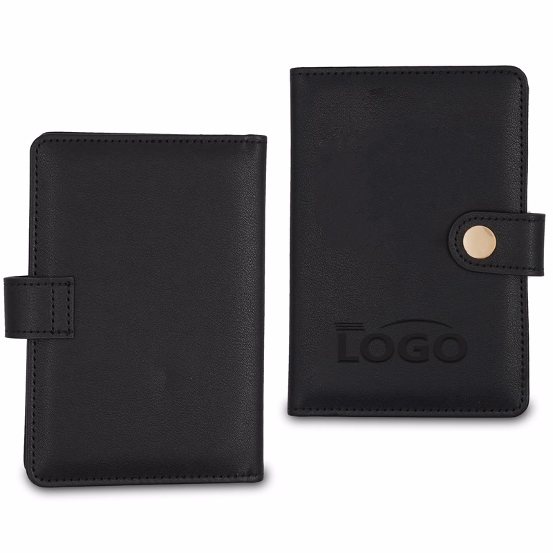 RFID-Blocking PU Leather Passport Ticket Holder