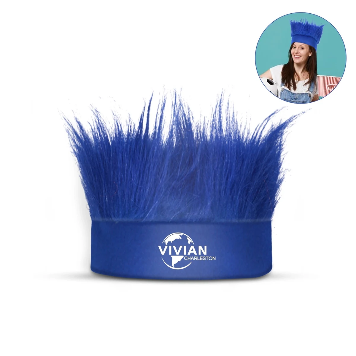 Polyester Crazy Fan Headband Wig 1
