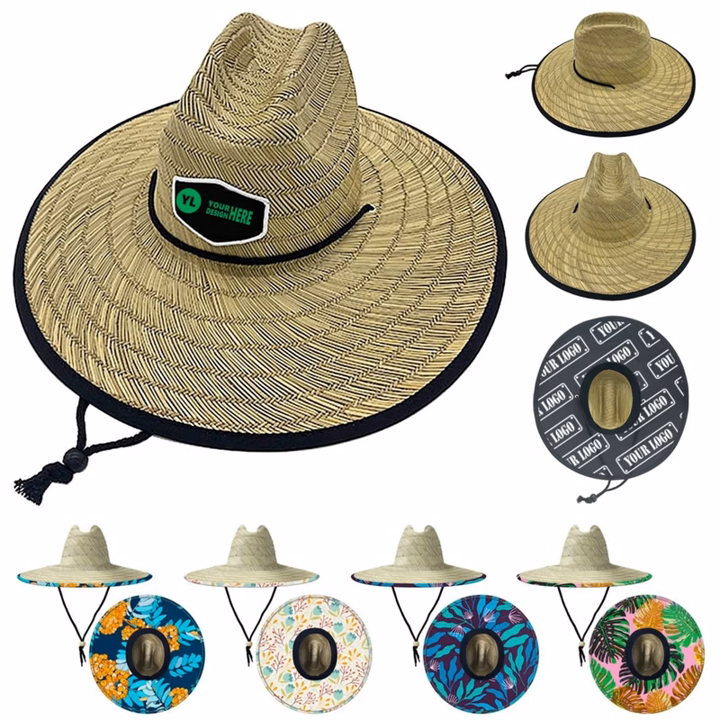 Straw Sun Bucket Hat
